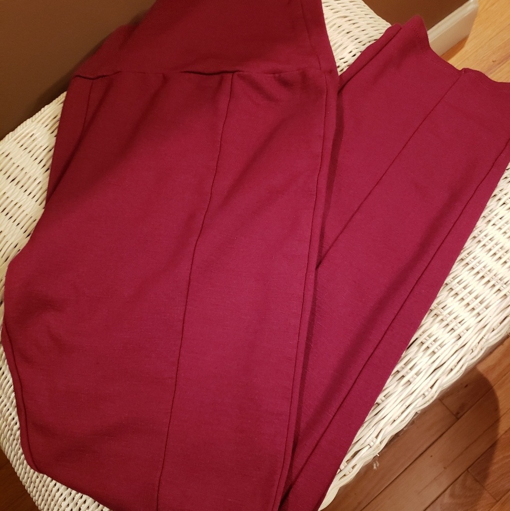 Women's Leggings Burgandy XL